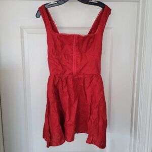 Reformation red mini dress